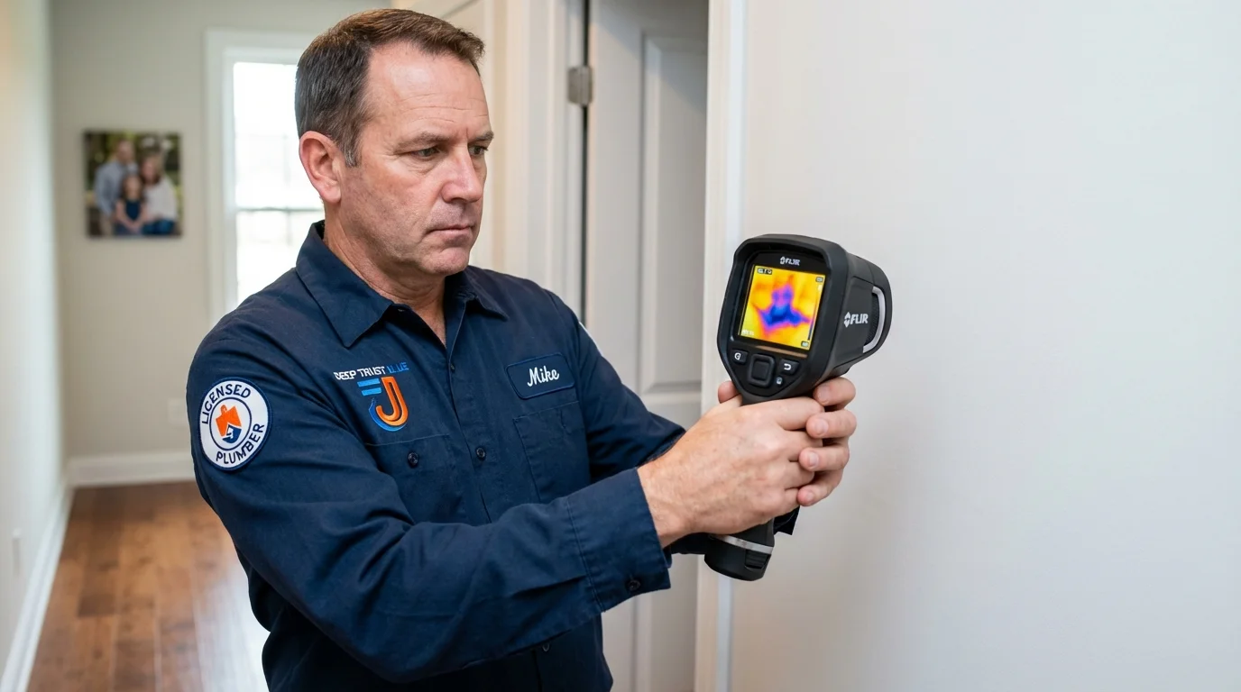 Thermal imaging leak detection by Johns Plumbing LLC in Bayboro